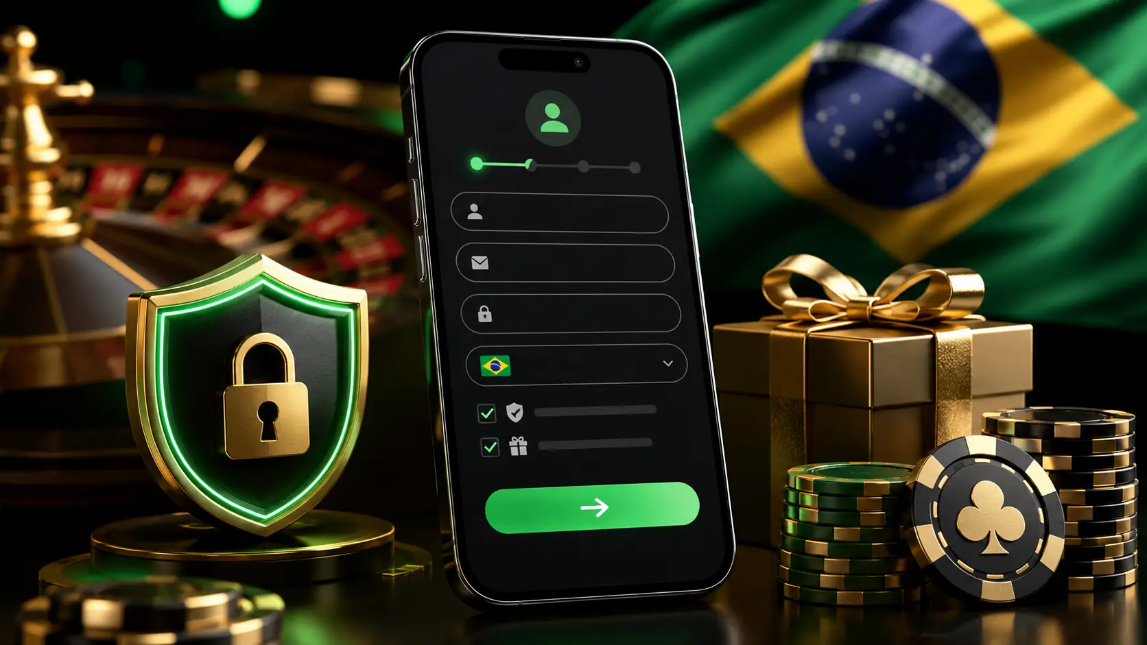 Tela de cadastro e criação de conta na Leon Casino para jogadores do Brasil